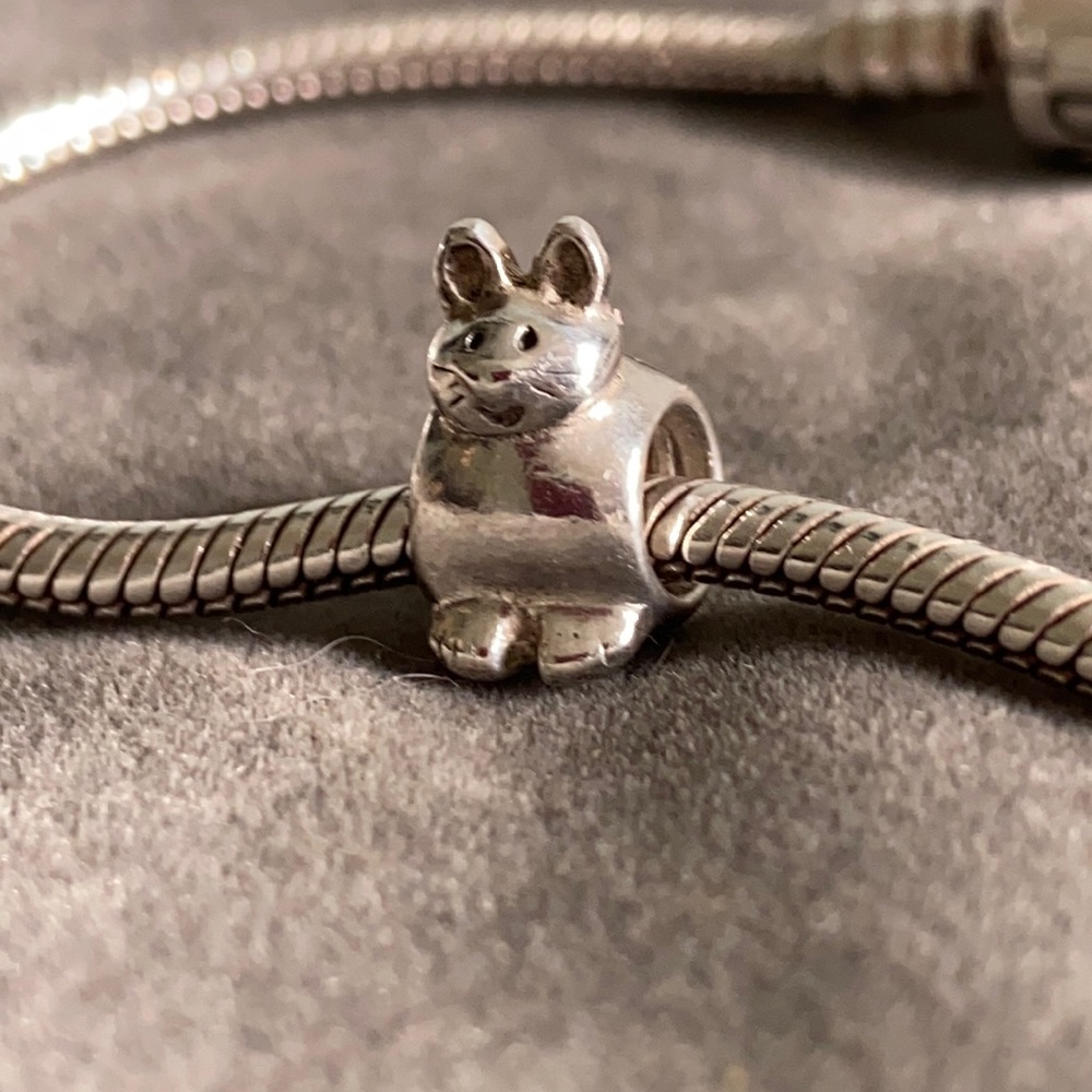 Authentic Pandora Sterling Silver Cat Charm